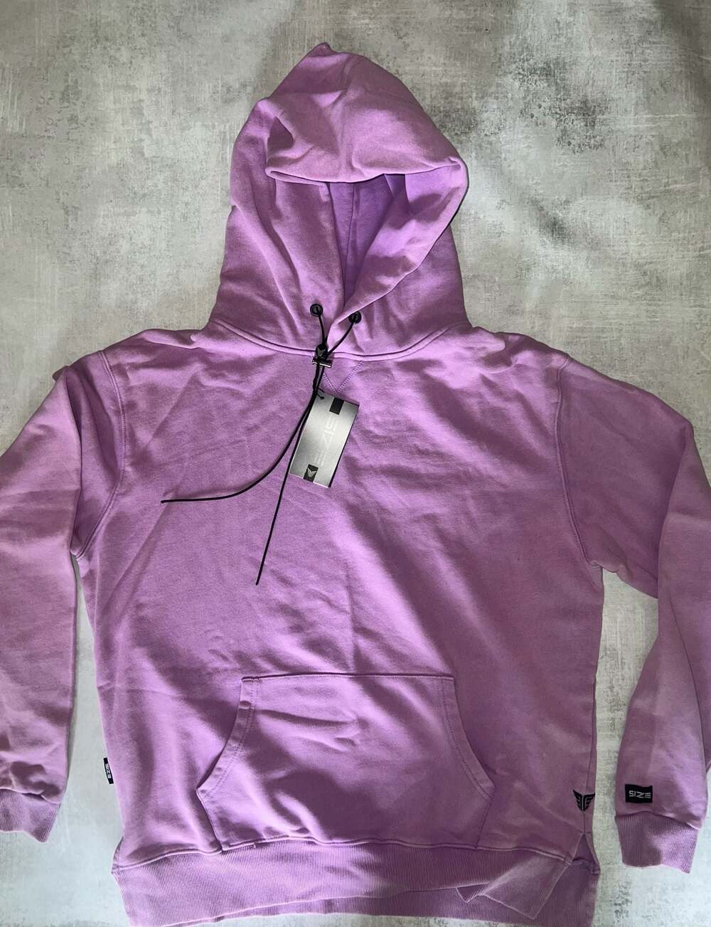 SIZE Up Apparel Men's Premium Acid Wash Hoodie in Purple